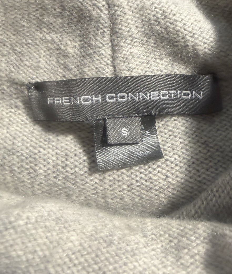 French Connection Wool Blend Gray Colorblock Pull… - image 5