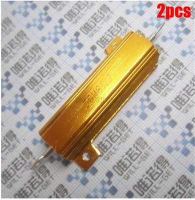 2Pcs Wirewound Resistor 50W Arcol Aluminium Clad 1R 1Ohm New Ic cz