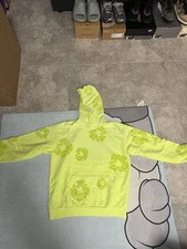 BNWT Denim Tears Neon Green Hoodie Size Large. Brand New With Tags RETAIL $210