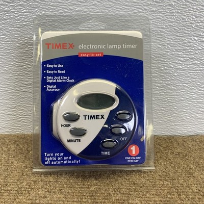 New Timex Model 12/874 Electronic Lamp Timer 600 Watt Digital LCD Display Power