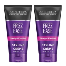 John Frizz Ease Straight Fixation Hair Styling Cream Unisex 5 floz (2 Pack)