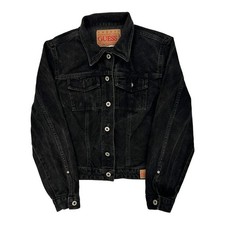 Guess Denim Jacket - Large Black Denim