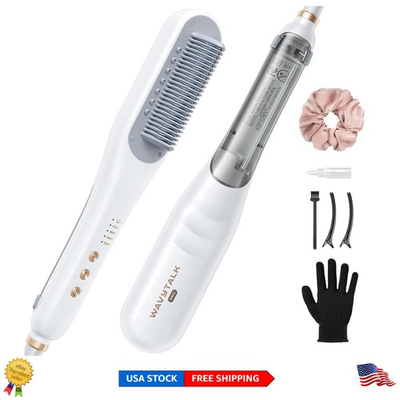 #ad Effortless Hair Perfection: Pro Steam Straightening Comb for All Hair Types $138.98