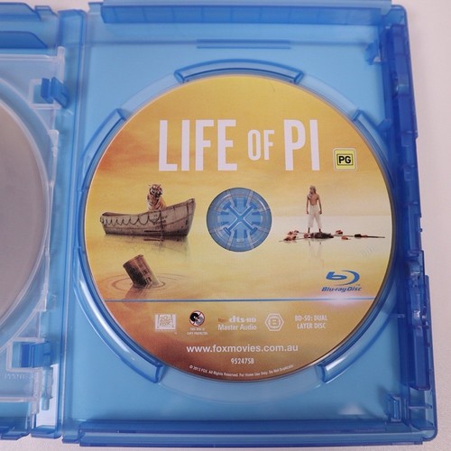 Life Of Pi | 3D + 2D Blu-ray (Blu-ray, 2012) Region B - Ang Lee - VGC - Picture 4 of 4