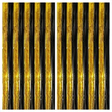 KatchOn, XtraLarge Black and Gold 76.8"W x 96"L (Pack of 2), 
