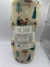 Motif Holiday Soft Plush Throw Blanket 50  x 60  Christmas Tree  Santa Theme BL