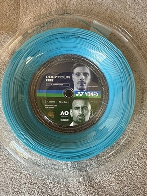 New: Yonex Poly Tour Air 16L Tennis String Reel. 1.25mm. Full 200m