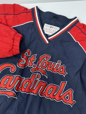 St. Louis Cardinals Pullover Windbreaker Mens G-III Apparel MLB Navy/Red XL L2