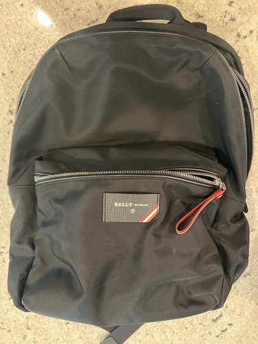 Bally Black Nylon Switzerland Backpack