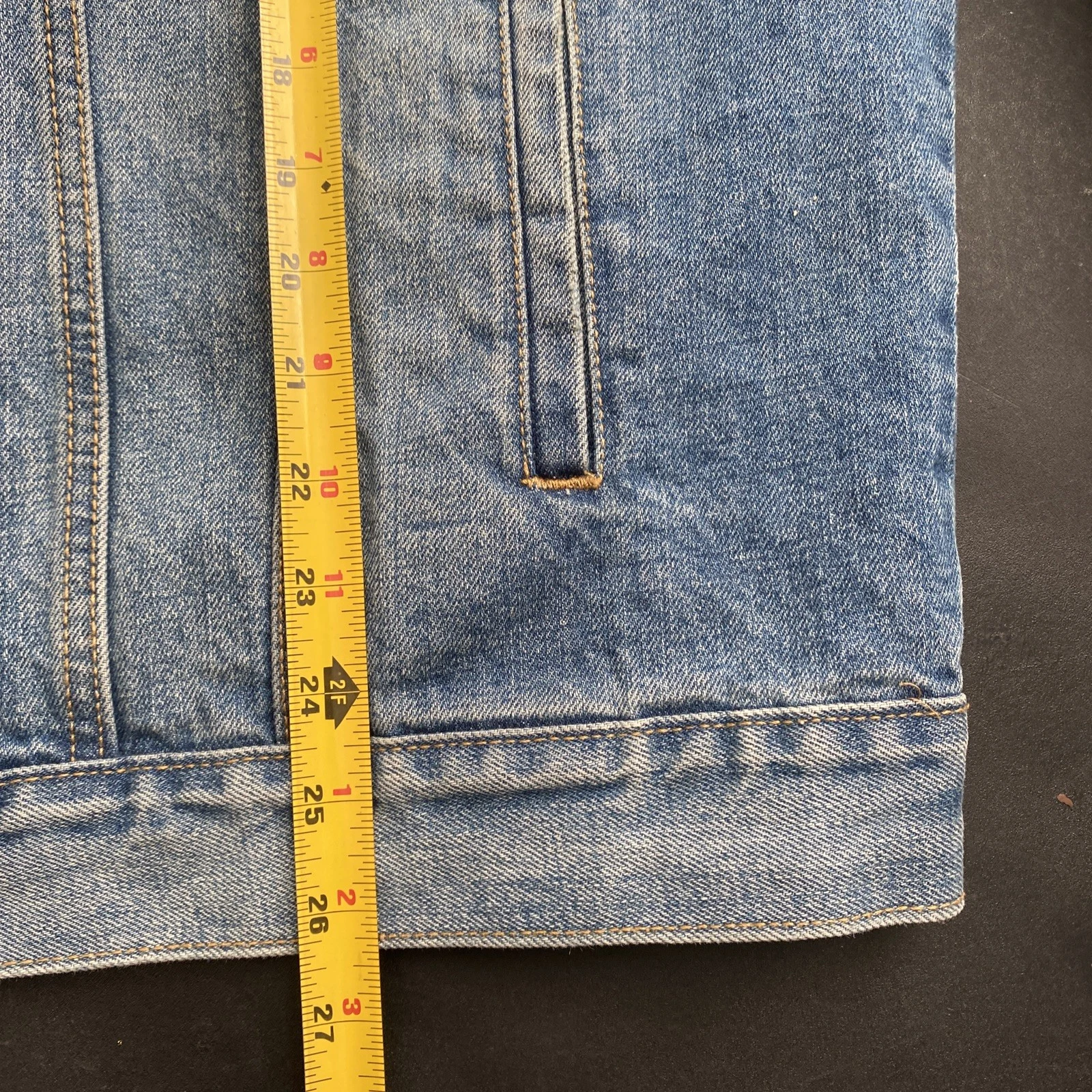 Mens Scream Movie Horror Custom Denim Jacket Blue Large GhostFace Halloween - product detail image 11