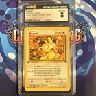 CGC 8 Pokémon Meowth 62/82 Team Rocket 1st Edition English 2000