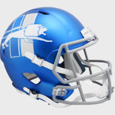 Detroit Lions Full Size Speed Replica Football Helmet 2023 Alternate On-Field -