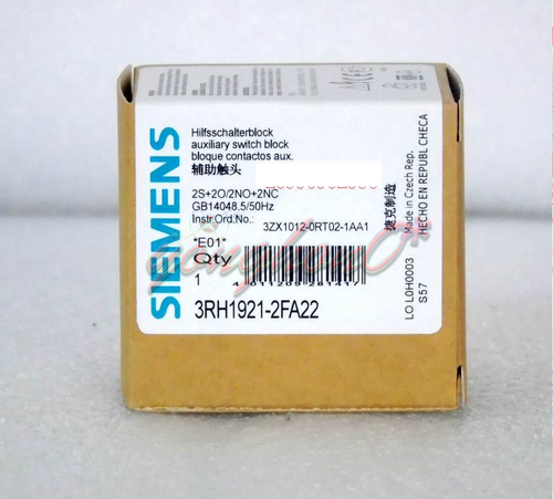 Siemens 3RH1921-2FA22 Blocco Contatti Ausiliari 2NA+2NC Nuovo - Foto 2