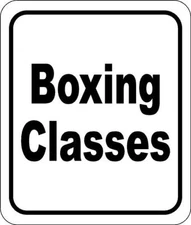 Boxing classes classic Aluminum Composite Sign