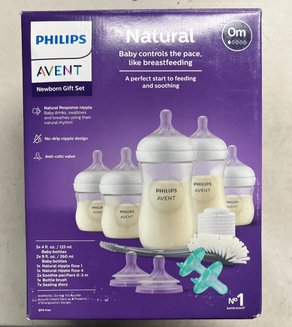 Philips Avent Natural Bottle Gift Set with Natural Response Nipples