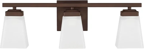 HomePlace Lighting 114431BN-334 Baxley Modern Soft White Glass Bathroom Vanity - Picture 1 of 9
