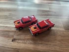 Lot Of 2 Vintage Hot Wheels 55 Chevy Fever Red Gold Hot Ones Blackwall Era 1982