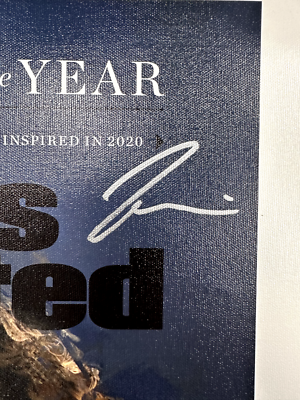 Naomi Osaka Autographed Sports Illustrated 15x20 Canvas UDA COA LE