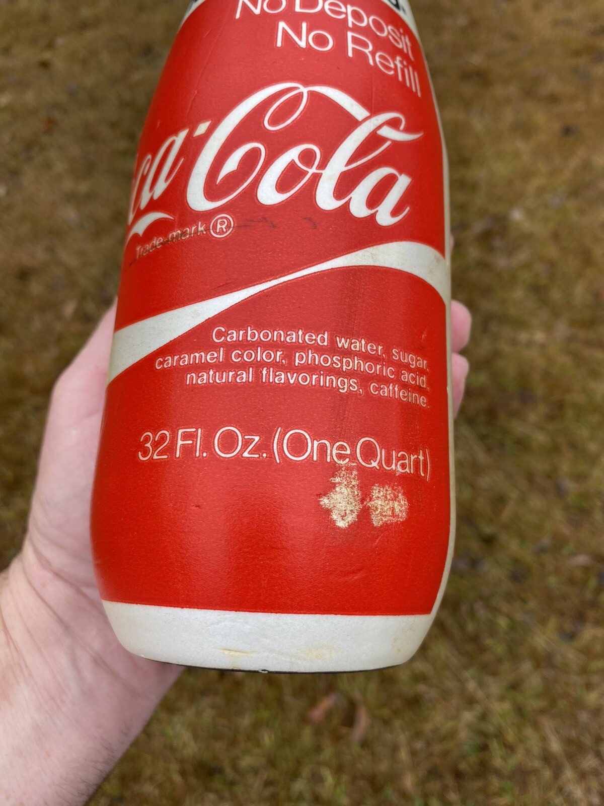 SCARCE VINTAGE 1973 STYROFOAM LABEL 32 OZ QUART NDNR COCA COLA BOTTLE THROWAWAY eBay