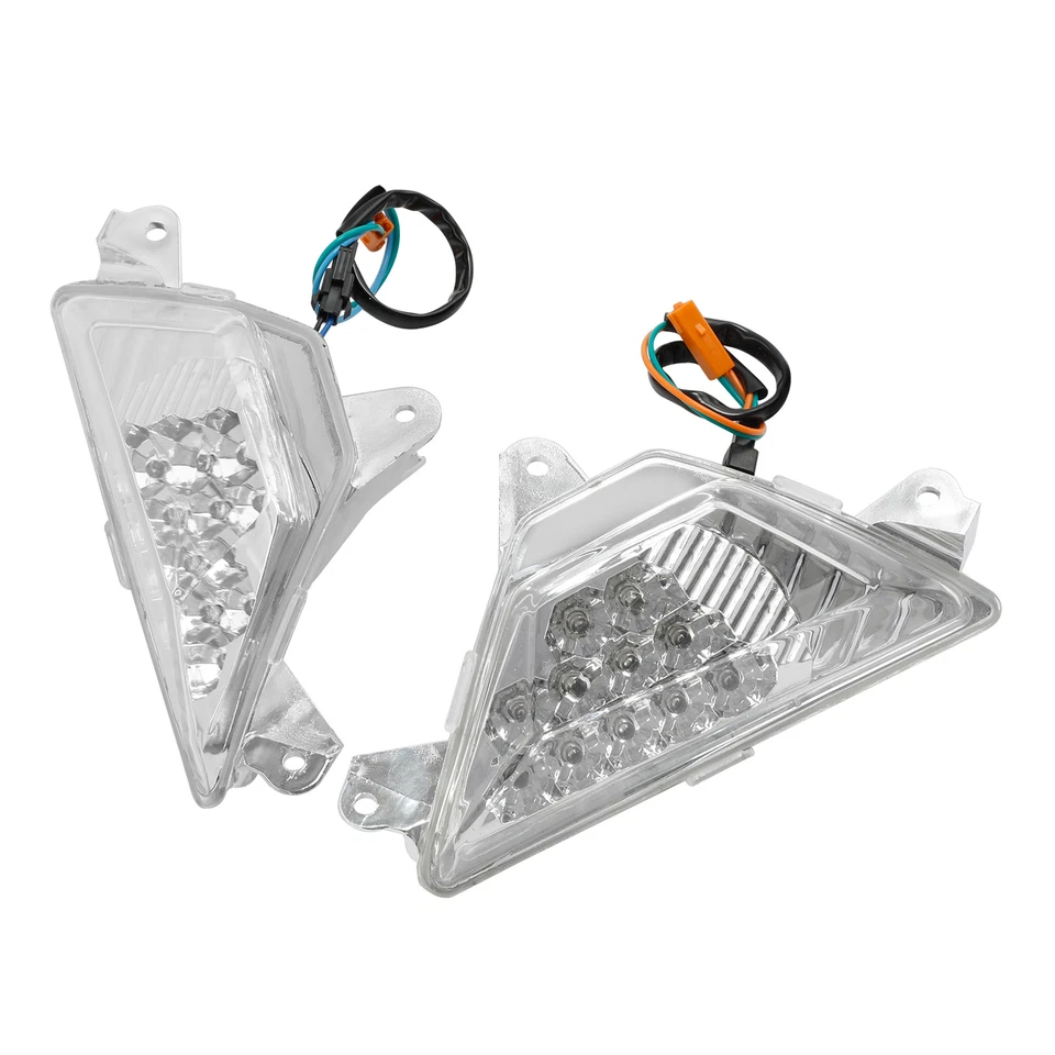 LED Turn Signal Light Clear Fit For Kawasaki NINJA 250 300 13-18 ZX-6R 2013-2023 - Изображение 3 из 4