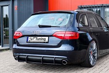 Gefräster Heckansatz Diffusor aus ABS passend für Audi A4 B8 Facelift Standard