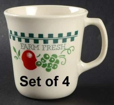 Set of 4 Corelle Farm Fresh 3.5'' Cup / Mugs