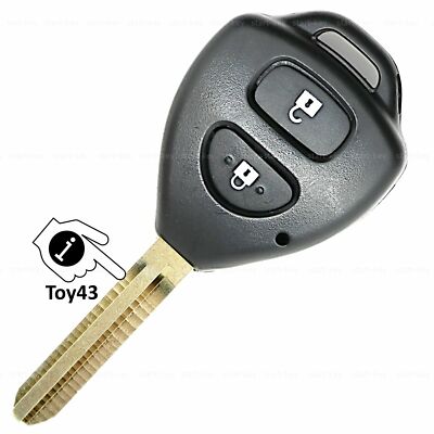 Schlüssel Ersatz Gehäuse passend für Toyota Rav 4 Hilux IQ Camry urban Cruiser 2