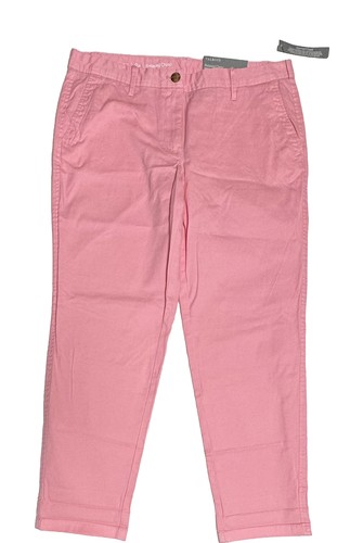 Talbots 8p Petite Pink Garment Dyed Relaxed Chinos Inseam 27” Unrolled New Tags