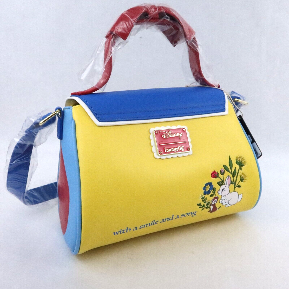 Disney x Loungefly Snow White House Crossbody Bag - Yellow, Green, Red, Blue Loungefly x Disney Snow White Scenes Crossbody Bag – GeekCore main image 3