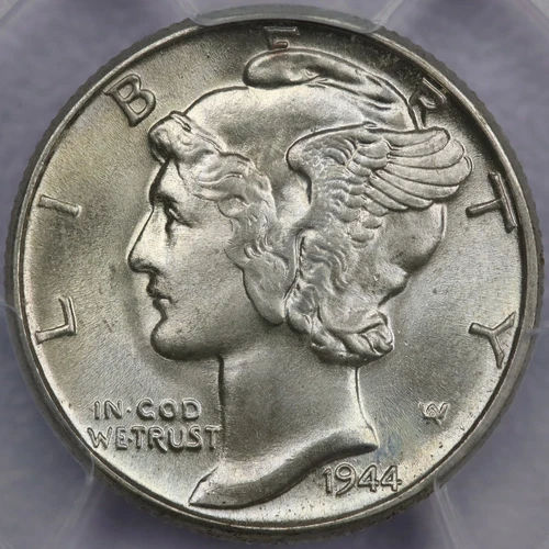 1944 Mercury Dime - PCGS MS66