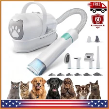 Pet Grooming Vacuum Kit for Dogs Cats Uproot Cleaner Hair Remover Professional