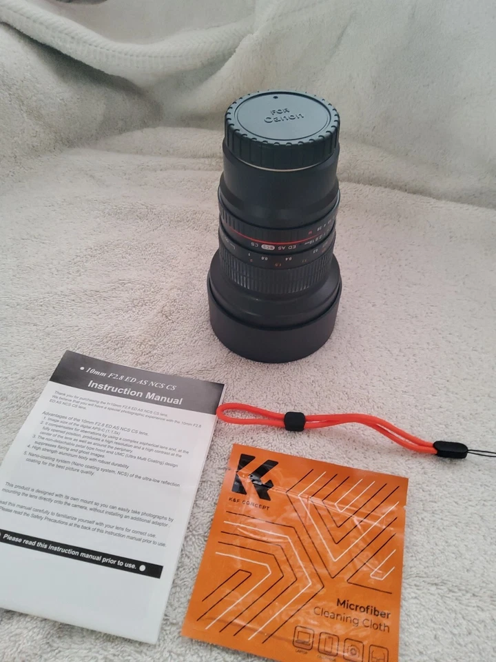 Rokinon 10mm f2.8 ED AS NCS CS lente ultra grande angular SOMENTE para montagem Canon EF-M. - Imagem 2 de 4