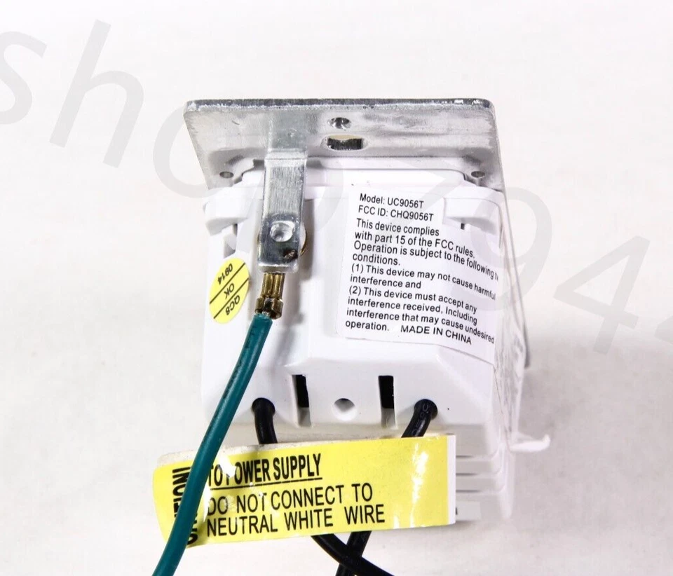 EMERSON SW605 6 Speed Fan Switch Wall Control IVORY Face LED Part - Image 3 of 4