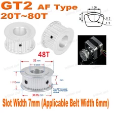 GT2 Timing Belt Pulley 6mm Belt Width 20 - 80 Tooth Bore 3-15mm For 3D Printer