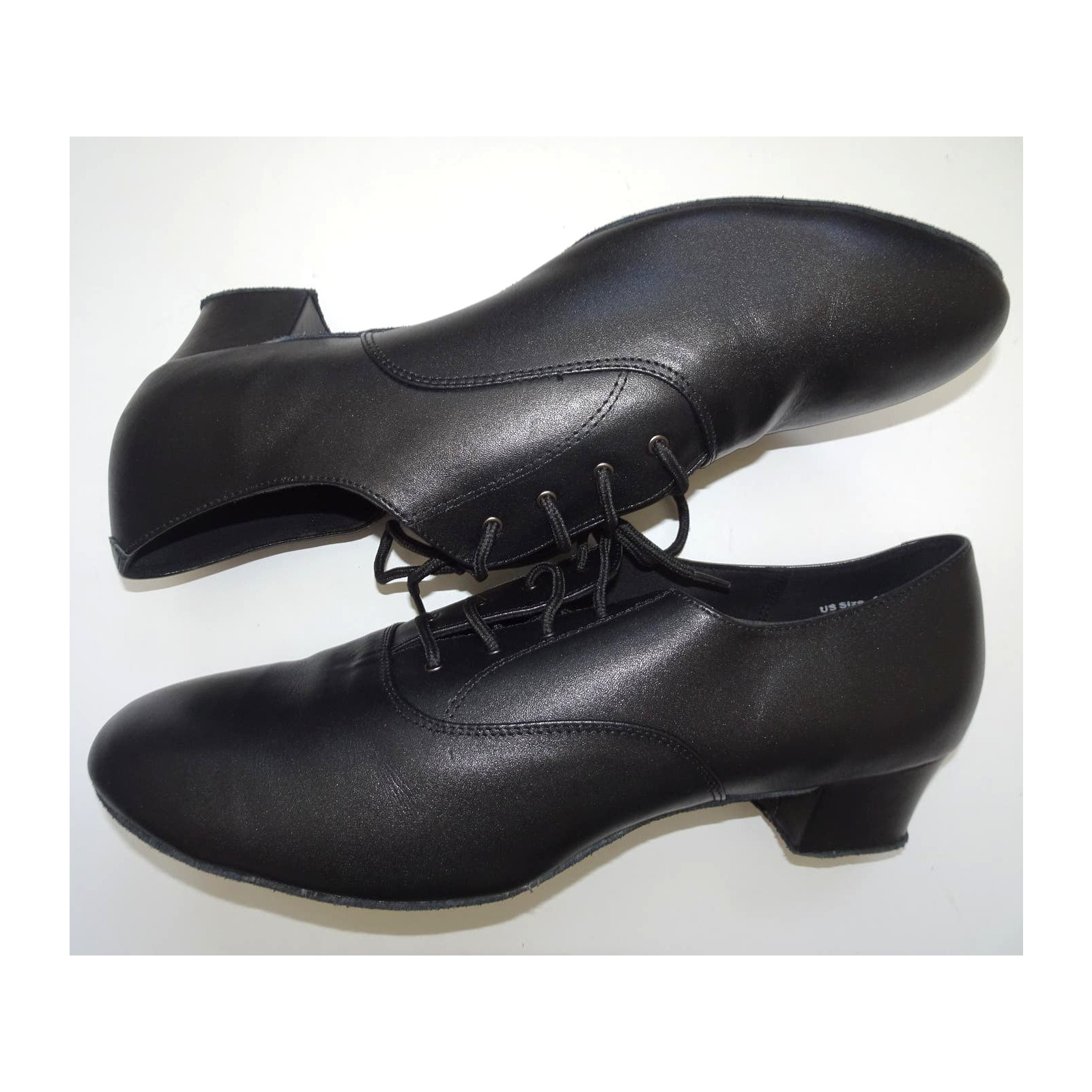 Zapato de Baile de Cuero Muy Fino para Hombres Marcus Bachata Salsa Latina 2" Tacón 13 M