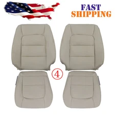 For 1998 to 2007 Lexus LX470 DRIVER & PASSENGER Bottoms & Tops Leather Cover Tan