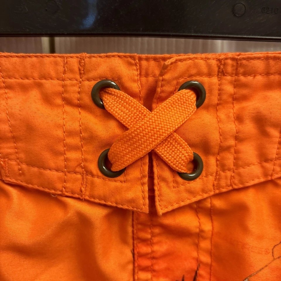 Real Tree Orange Boys Swim Board Shorts Trunks 6/7. Unlined. Country - Image 2 of 4