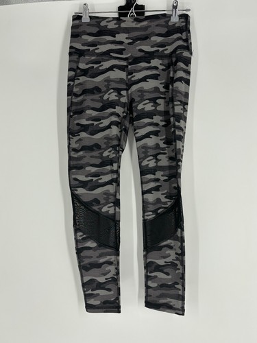 Xersion Workout Activewear Gray Camo Camouflage Fitted Pants Women's Size Medium - Picture 3 of 6