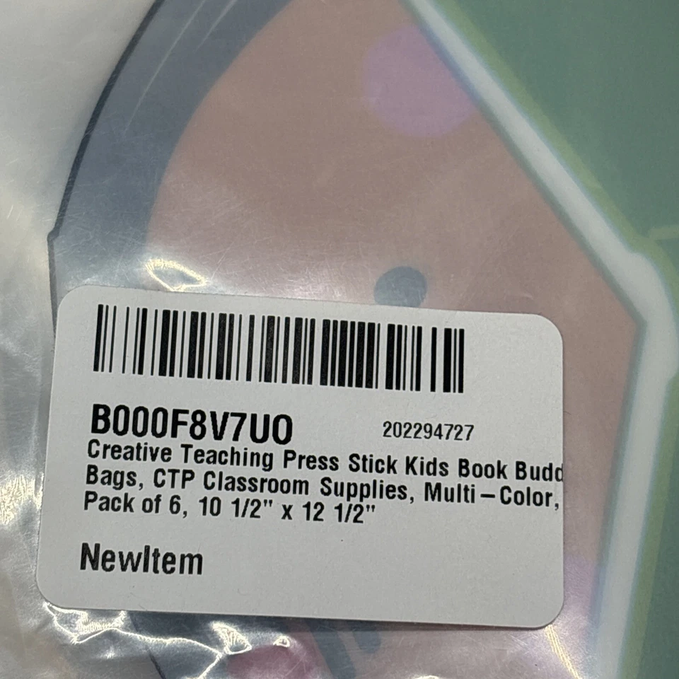 Palo de prensa de enseñanza creativa para niños amigos libros bolsas para amigos, paquete de 6 (B24 Foto 3 de 3