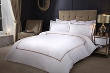 Duvet Set Embroidered Quilt Cover with Oxford Pillow Cases - Mayfair