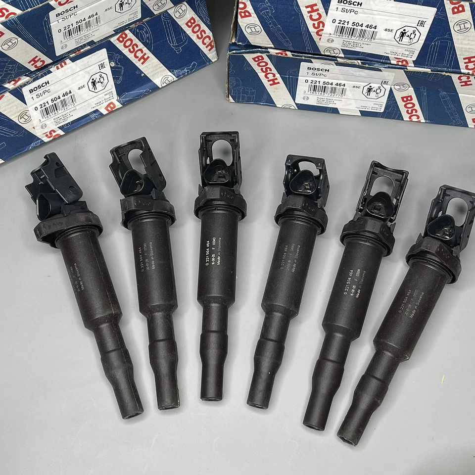 OE Bosch Ignition Coil 6PCS 0221504464 For BMW 325CI 325I 325XI 330CI 330I 330XI - Image 2 of 4