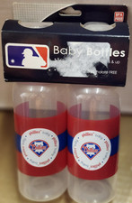 Philadelphia Phillies Baby Bottles - 2 Pack NEW MLB Bottle Babies Infant
