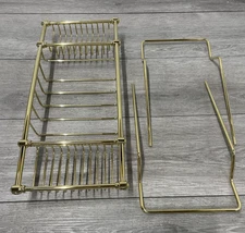 Signature Hardware 123696 Nottingham Brass Tub Caddy - Polished Brass READ*