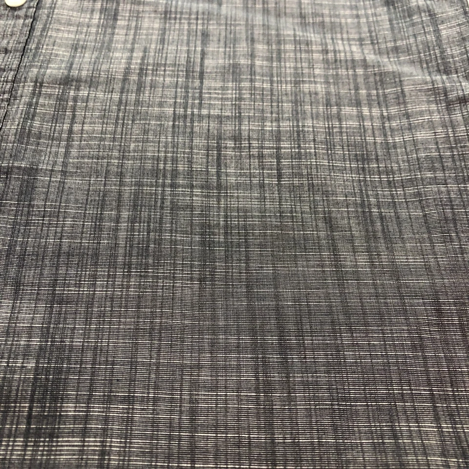 Мужская рубашка на пуговицах M бизнес минималистский офис вестерн меланж уголь - Изображение 4 из 4