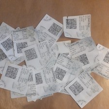 20 X GB White Horizon Mix  Labels Used Off Paper ( B )