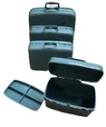 Vintage 1960s Barbie Doll Teal Blue Samsonite Luggage Set of 4 Suitcase B11