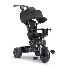 Tricycoo 4.1 Kids Tricycle with 4-Stages Featuring Extra-Wide Front Black