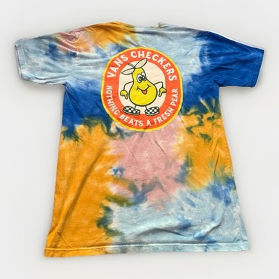 Men's VANS Tie Dye Nothing Beats A Fresh Pear Adult Fruit T-Shirt Sz Large