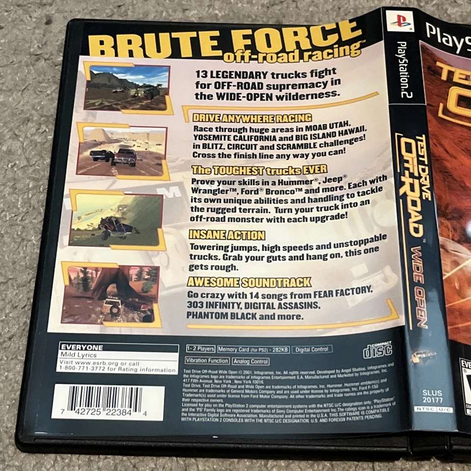 Test Drive Off-Road: Wide Open PlayStation 2 PS2 Complete CIB w/ Manual - Image 3 of 4
