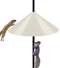 19 Inch Wide Squirrel Baffle for Bird Feeder Pole, outside Pole Mount Stopper &